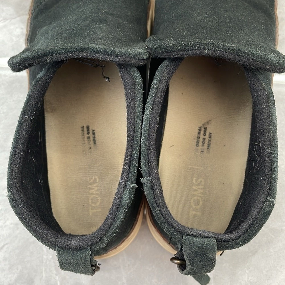 Women's TOMS Paxton Suede Slip On Shoe With Tassel Size 8 - Picture 9 of 12